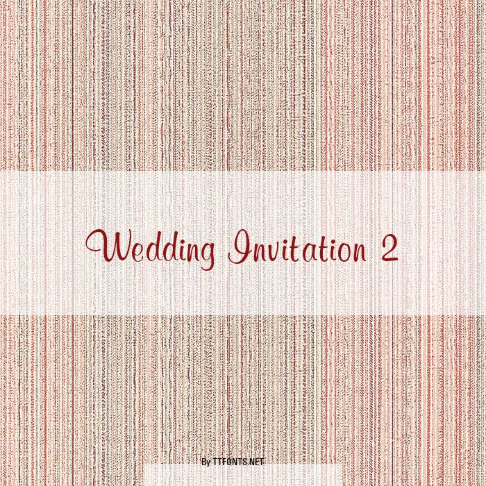 Wedding Invitation 2 example